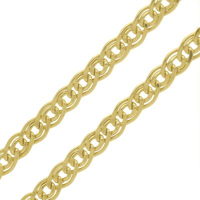 Corrente De Ouro 18k Romana De 5,0mm Com 40cm - 101764 - Fábrica do Ouro ®️