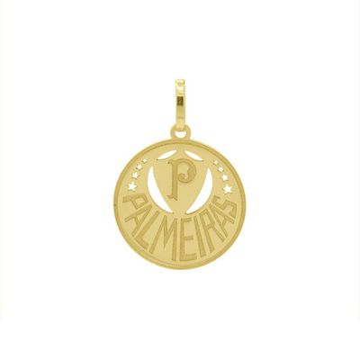 Pingente De Ouro 18k Time Palmeiras M - 103127 - Fábrica do Ouro ®️