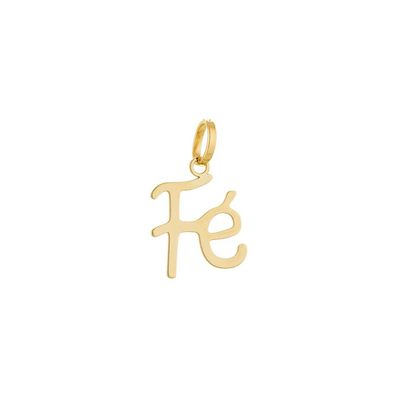 Pingente De Ouro 18k Fé - 102949 - Fábrica do Ouro ®️