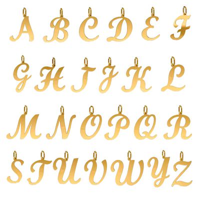 Pingente De Ouro 18k Letra ( a à z ) - 100399 - Fábrica do Ouro ®️