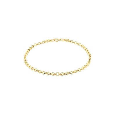 Pulseira Infantil De Ouro 18k Português De 2,5mm Com 14cm - 102018 - Fábrica do Ouro ®️