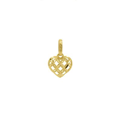 Pingente De Ouro 18k Coração Alado P - 103371 - Fábrica do Ouro ®️