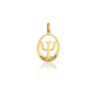 Pingente De Ouro 18k Formatura De Psicologia - 101952 - Fábrica do Ouro ®️