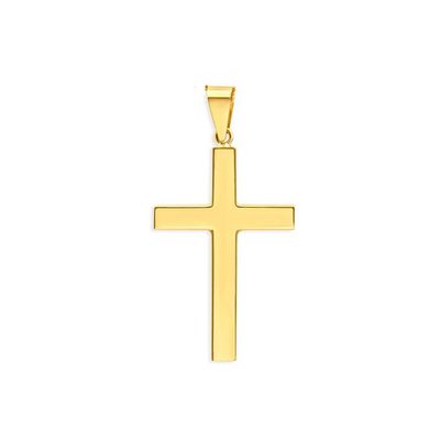 Pingente De Ouro 18k Cruz Reta - 101643 - Fábrica do Ouro ®️