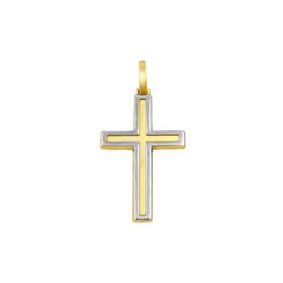 Pingente De Ouro 18k Cruz De 30mm - 100939 - Fábrica do Ouro ®️