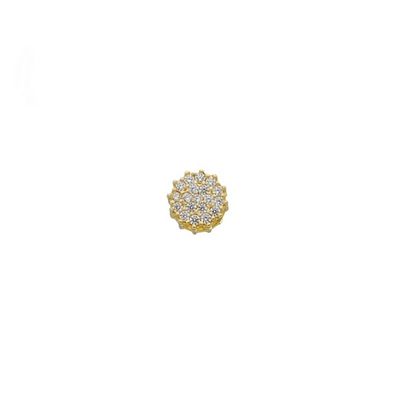 Pingente De Ouro 18k Chuveiro De Zircônias P - 103357 - Fábrica do Ouro ®️