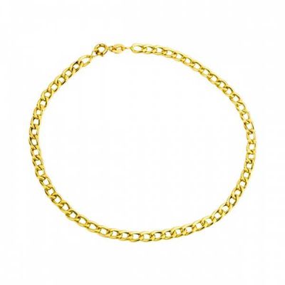 Pulseira De Ouro 18k Groumet De 2,3mm Com 21cm - 102861 - Fábrica do Ouro ®️