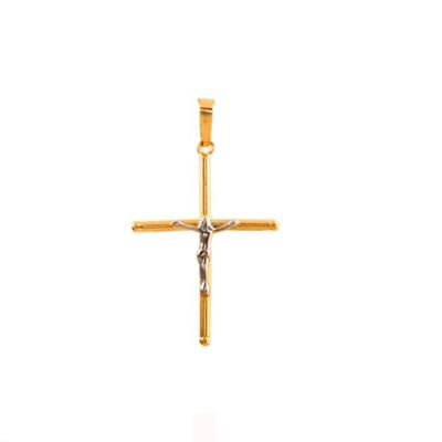Pingente De Ouro 18k Crucifixo Com 30mm - 101115 - Fábrica do Ouro ®️