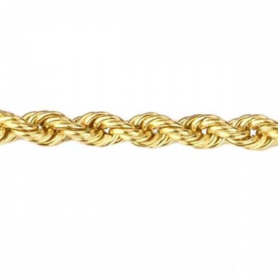 Corrente De Ouro 18k Corda De 2,1mm Com 50cm