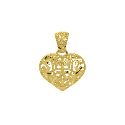 Pingente De Ouro 18k Coração Frozen - 103382 - Fábrica do Ouro ®️