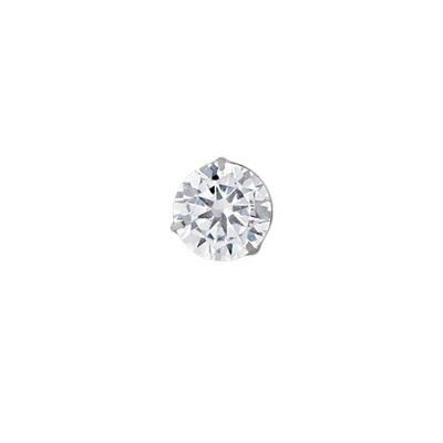 Pingente Ponto De Luz De Ouro Branco 18k Com Zircônia De 5mm - 102837 - Fábrica do Ouro ®️