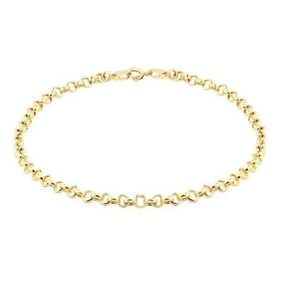 Pulseira De Ouro 18k Português De 2,5mm Com 18cm - 100707 - Fábrica do Ouro ®️