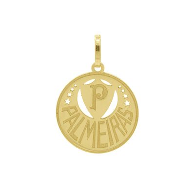 Pingente De Ouro 18k Time Palmeiras G - 103128 - Fábrica do Ouro ®️