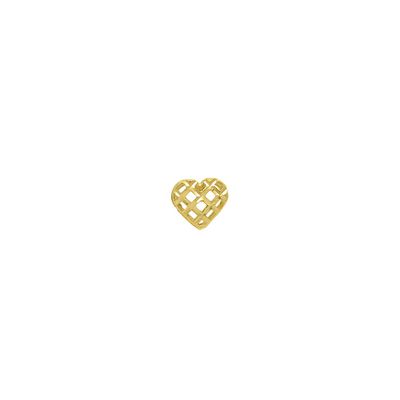 Pingente De Ouro 18k Coração Xadrez - 103379 - Fábrica do Ouro ®️