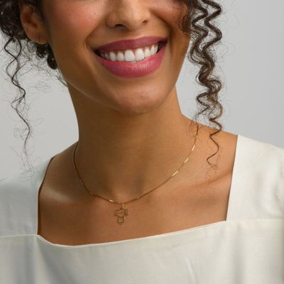 Pingente De Ouro 18k Menina De 16mm