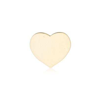 Pingente de Ouro 18k Coração Espelho - 103428 - Fábrica do Ouro ®️