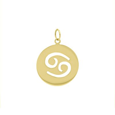 Pingente De Ouro 18k Signo Câncer - 103115 - Fábrica do Ouro ®️