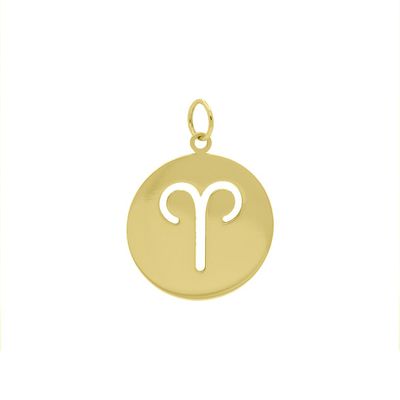 Pingente De Ouro 18k Signo Áries - 103105 - Fábrica do Ouro ®️