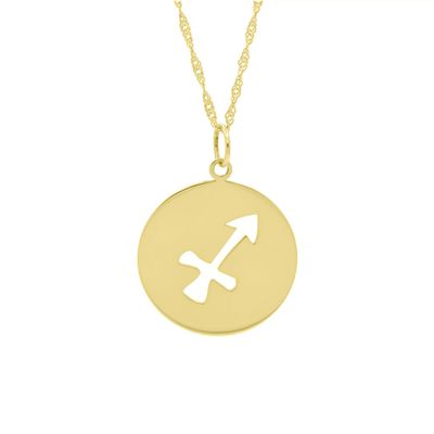 Pingente De Ouro 18k Signo Sagitário