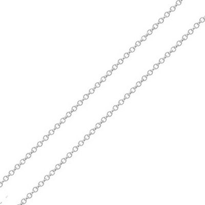 Corrente De Ouro Branco 18k Elo Português De 1mm Com 45cm - 102543 - Fábrica do Ouro ®️