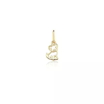 Pingente De Ouro 18k Cachorrinho Vazado - 101923 - Fábrica do Ouro ®️