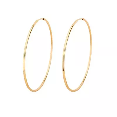Brinco De Ouro 18k Argola 33mm - 100510 - Fábrica do Ouro ®️