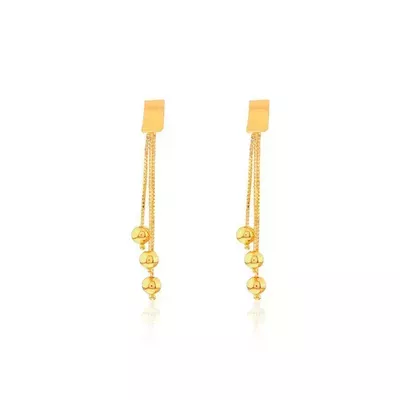 Brinco De Ouro 18k Cascatas - 103525 - Fábrica do Ouro ®️