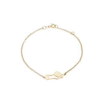 Pulseira De Ouro 18k Elo Português com Figa - 103102 - Fábrica do Ouro ®️