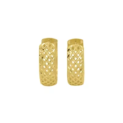 Brinco De Ouro 18k Hope - 103390 - Fábrica do Ouro ®️