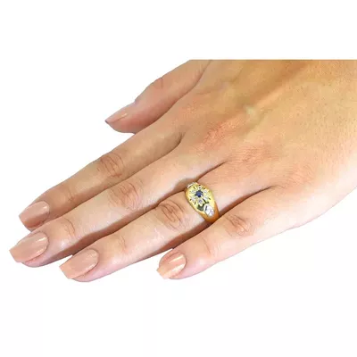 Anel De Formatura De Ouro 18k Austrália - Feminino