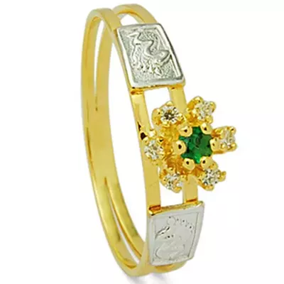 Anel De Formatura De Ouro 18k Colômbia - Feminino - 100323 - Fábrica do Ouro ®️