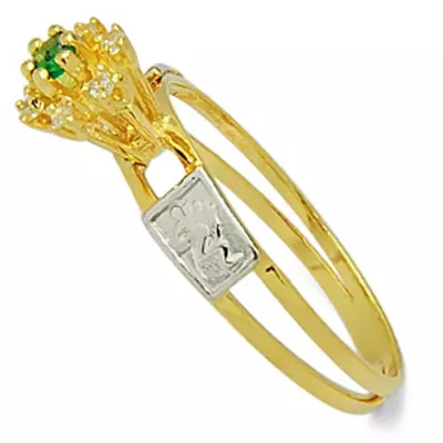 Anel De Formatura De Ouro 18k Colômbia - Feminino