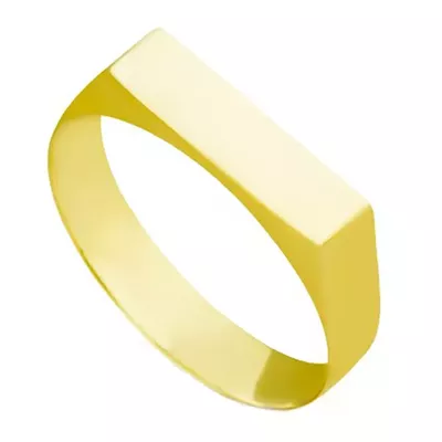 Anel De Ouro 18k Chapinha - 100656 - Fábrica do Ouro ®️