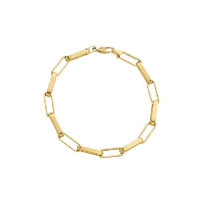 Pulseira De Ouro 18k Cartier Ovalada De 5,0mm Com 21cm - 103586 - Fábrica do Ouro ®️