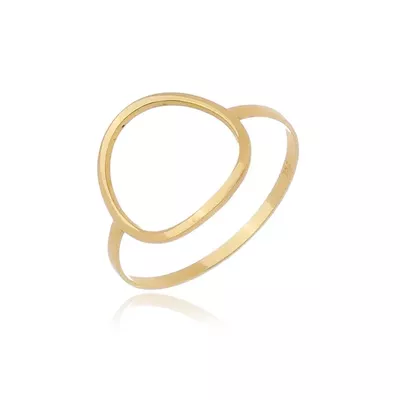 Anel De Ouro 18k Redondo Vazado - 102766 - Fábrica do Ouro ®️