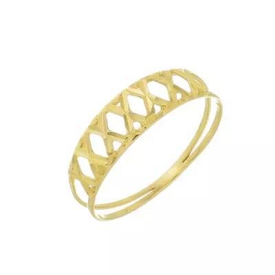 Anel de Ouro 18k Romano - 103454 - Fábrica do Ouro ®️