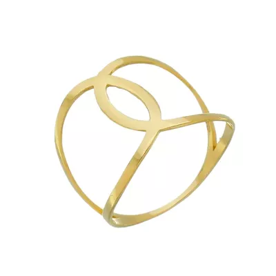 Anel de Ouro 18k Style - 103342 - Fábrica do Ouro ®️