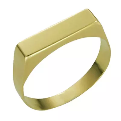 Anel Infantil De Ouro 18k Chapinha - 100605 - Fábrica do Ouro ®️