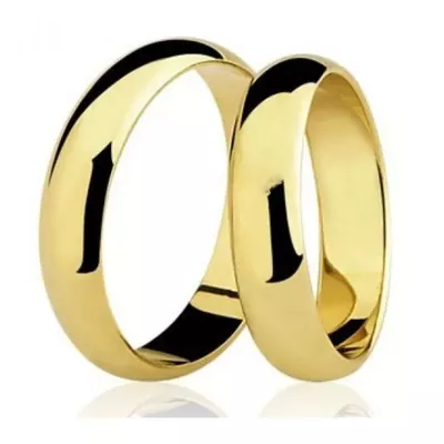 Par De Aliança Casamento De Ouro 18k Com 3mm - 100669 - Fábrica do Ouro ®️