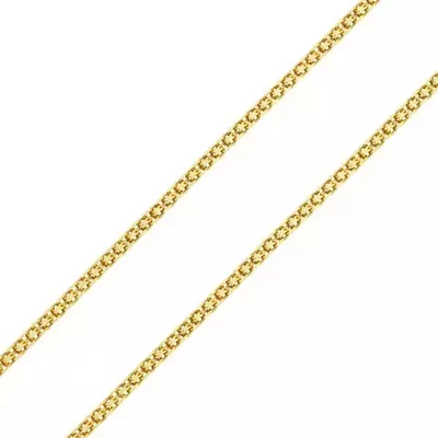 Corrente De Ouro 18k Bismarck De 2,0mm Com 40cm - 101799 - Fábrica do Ouro ®️