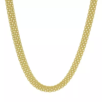 Corrente De Ouro 18k Bismarck De 3,0mm Com 45cm - 103280 - Fábrica do Ouro ®️