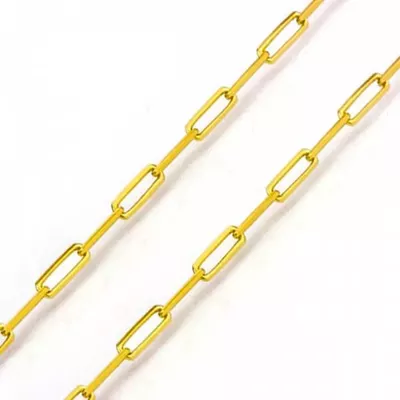 Corrente De Ouro 18k Cartie Longa De 1,7mm Com 60cm - 100296 - Fábrica do Ouro ®️