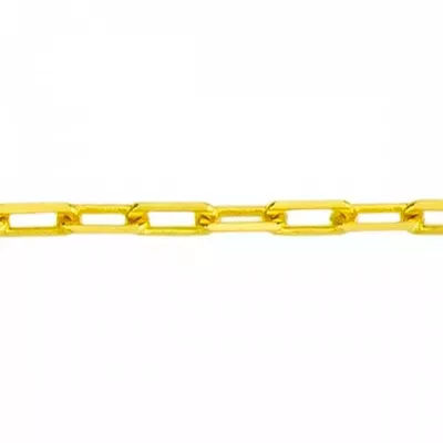Corrente De Ouro 18k Cartie Longa De 1,7mm Com 60cm