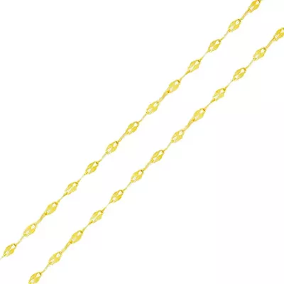 Corrente De Ouro 18k Coffee De 1,6mm Com 40cm - 101621 - Fábrica do Ouro ®️