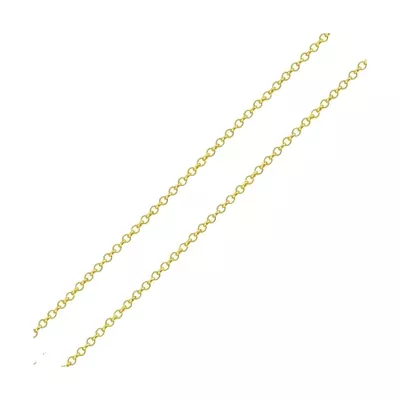 Corrente De Ouro 18k Elo Português De 1mm Com 40cm - 101280 - Fábrica do Ouro ®️