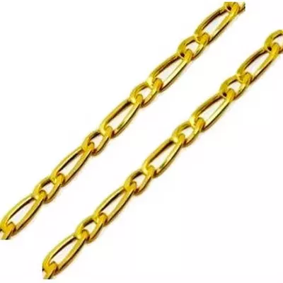 Corrente De Ouro 18k Groumet 1x1 De 2,5mm Com 45cm - 100769 - Fábrica do Ouro ®️