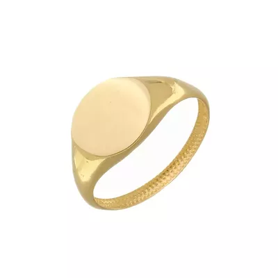 Anel De Ouro 18k Signet - 103731 - Fábrica do Ouro ®️