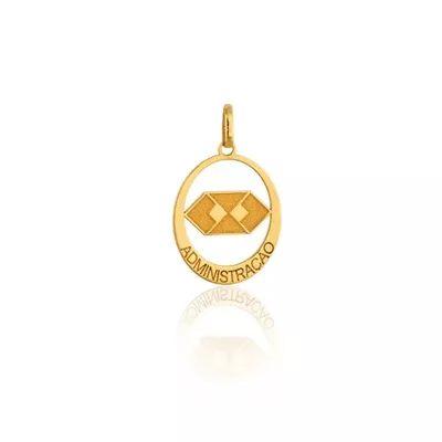 Pingente De Ouro 18k Formatura De Administração - 101945 - Fábrica do Ouro ®️