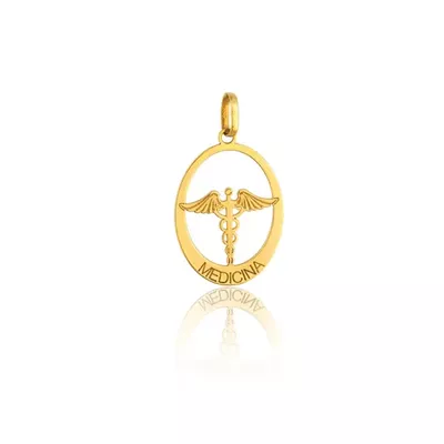 Pingente De Ouro 18k Formatura De Medicina - 101949 - Fábrica do Ouro ®️