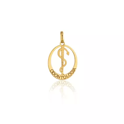 Pingente De Ouro 18k Formatura De Odontologia - 101950 - Fábrica do Ouro ®️